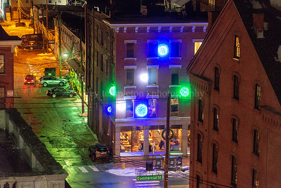 Above Commercial, Towards Custom House Wharf at Night