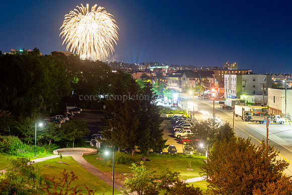 4th of July Fireworks from the Casco Bay Bridge