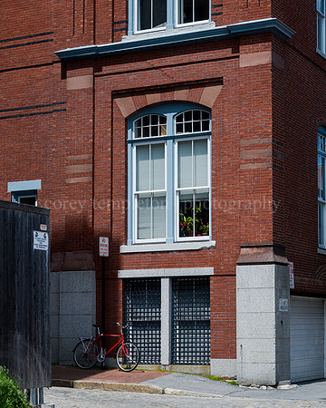 Red Bike Red Brick on Silver Street in the Old Port