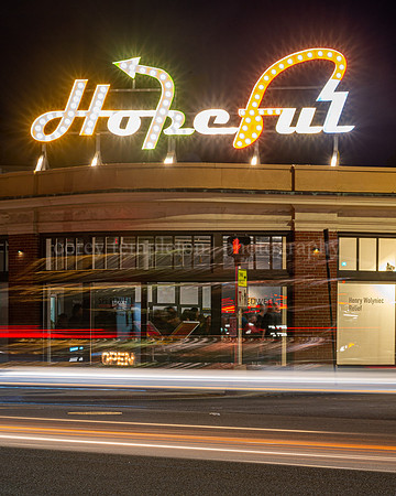 Hopeful Sign by Charlie Hewitt at Speedwell Projects on Forest A