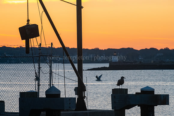 Casco Bay Sunrise from State Pier
