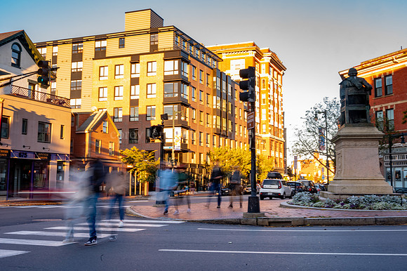 Walking in Longfellow Square