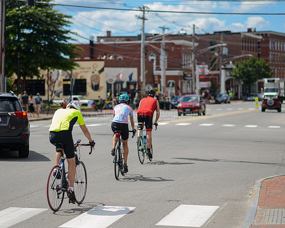 Three Bicycles on Commercial Street in the Old Port