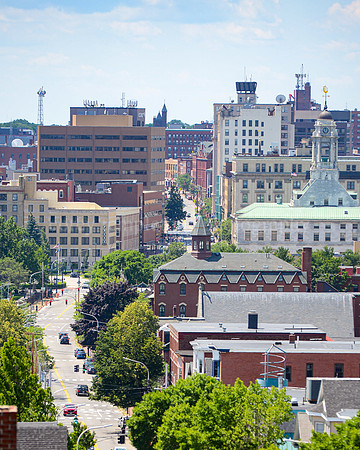 Congress Street from Portland Observatory, Summer