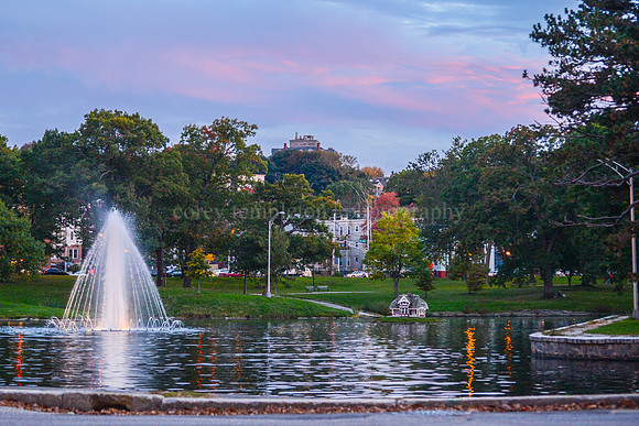Deering Oaks Park Sunset