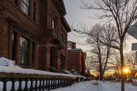 Winter Sunset from Danforth Street