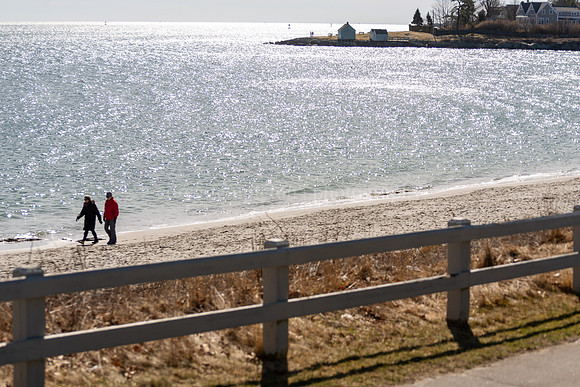 Strolling on Willard Beach