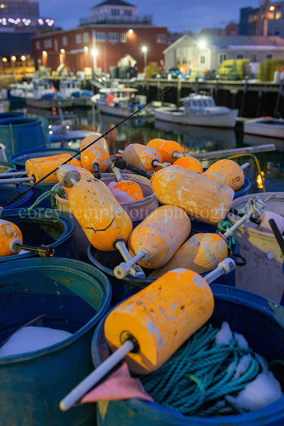 Buoys at Merrill's Wharf