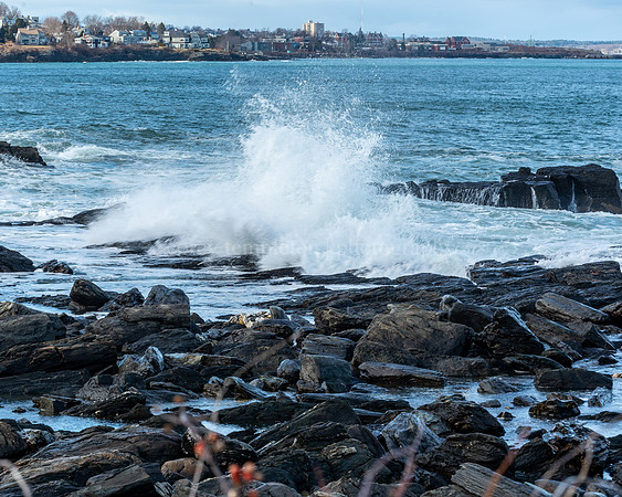 Crashing Waves at Fort Williams Park in Cape Elizabeth