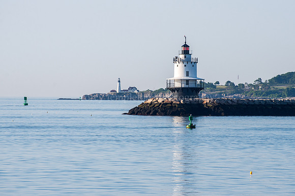 Spring Point Ledge Lighthouse to Portland Head Light in Casco Ba