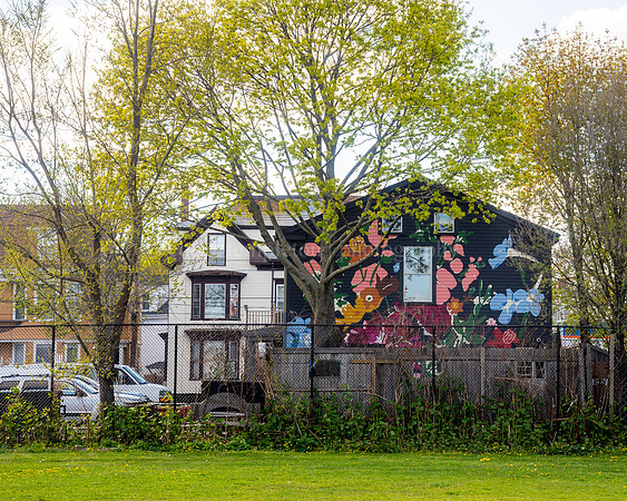 Art Mural by Tessa O'Brien on back side of Chaval Restaurant