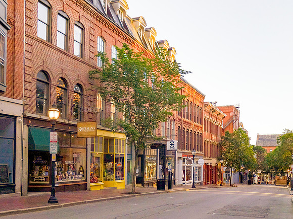 Exchange Street Early in the Morning
