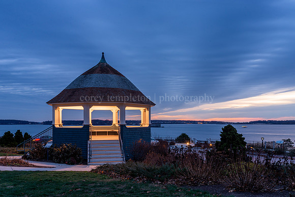 Fort Allen Park Gazebo in the Early Morning