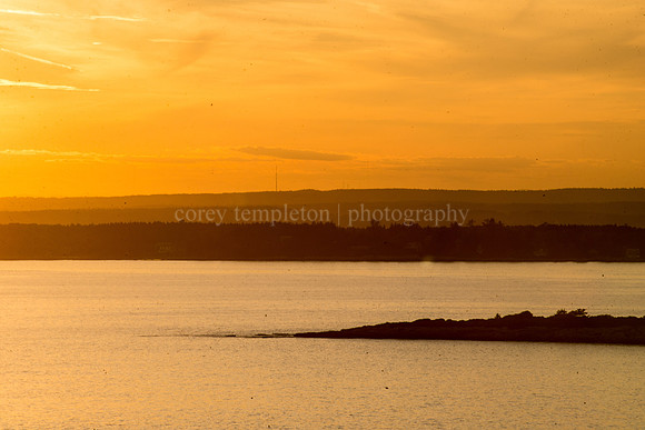 Casco Bay Island Sunset