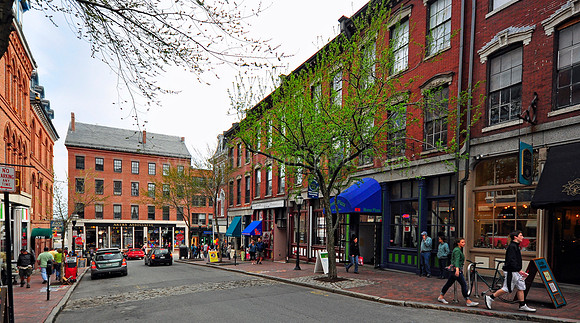 Spring on Lower Exchange Streeet