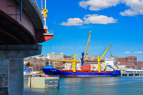 Eimskip Ship and Skyline