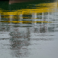 Casco Bay Lines Ferry Boat Muted Reflection
