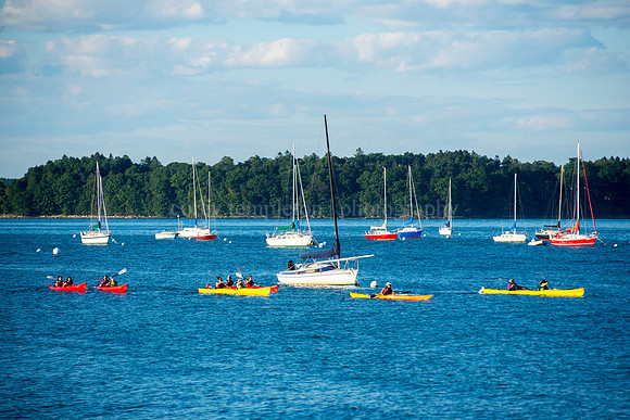 Casco Bay Kayaking off the East End Beach