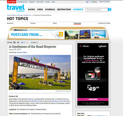 Travel Channel Website
