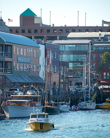 Water Taxi Leaving the Wharf
