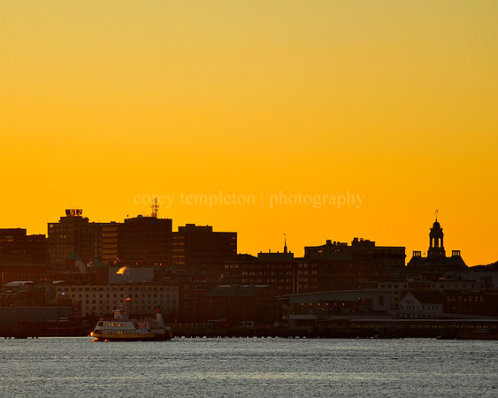 Sunset from Casco Bay