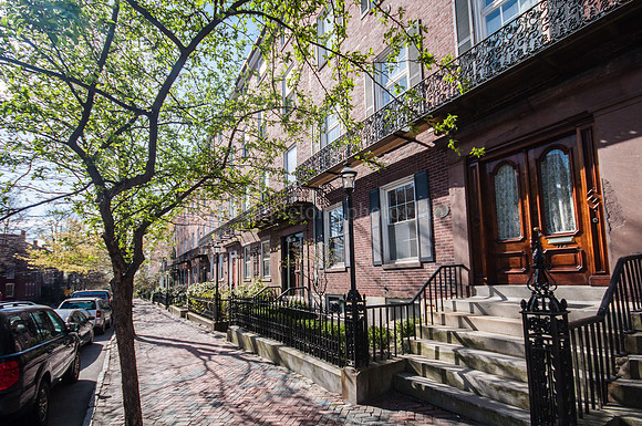 Park Street Rowhouses, Spring 2013