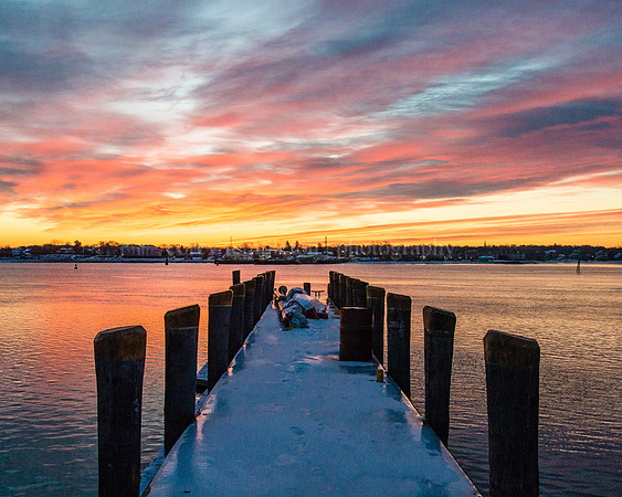 Sunrise from a Pier