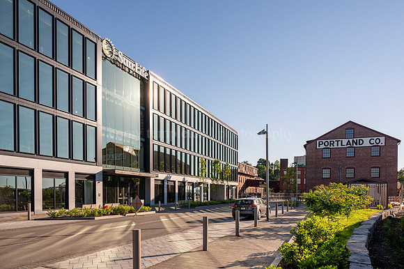 Sun Life Building Under Construction and Portland Co Sign - Tham