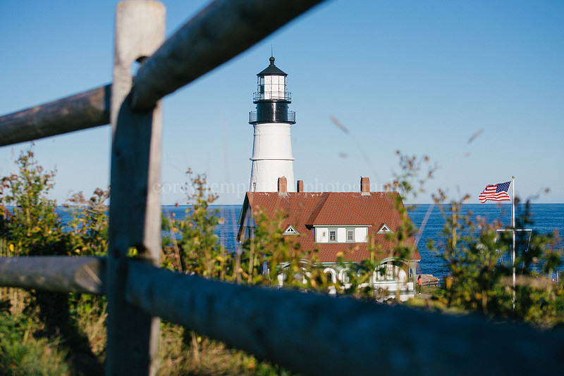 Portland Head Light through a Fence