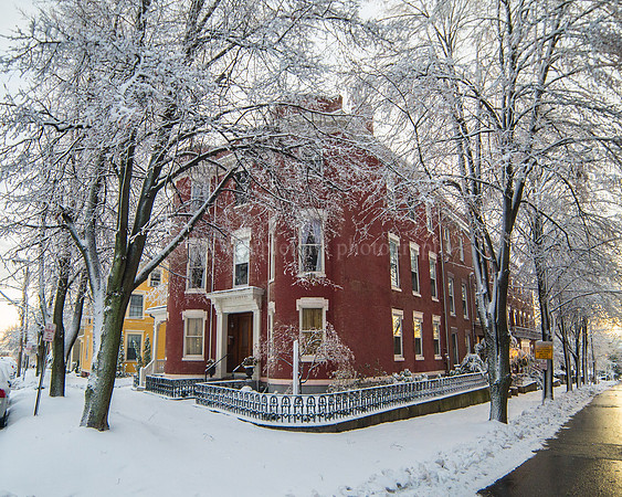 Corner of Park & Pleasant, Winter