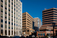 Monument Square Buildings Winter