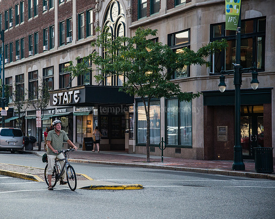 Congress Square Cyclist