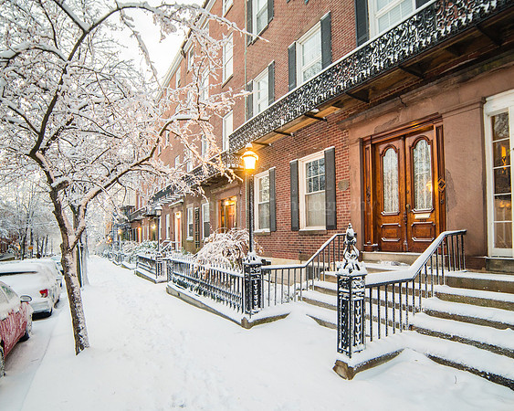 Park Street, Snowy Morning